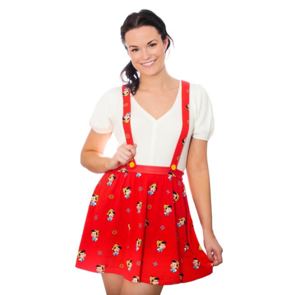 NWT Cakeworthy Pinocchio Suspender Skirt Large